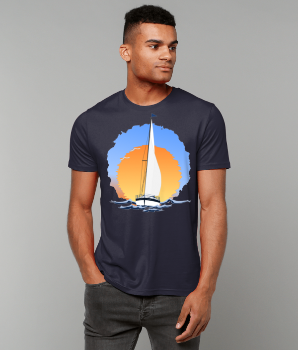 Sailing Yacht at Sunset T-Shirt