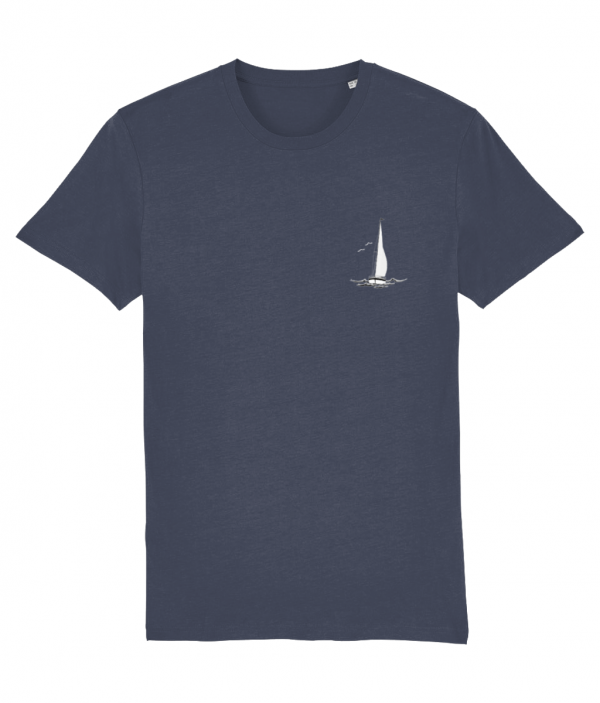 Sailing Yacht Logo T-Shirt - India Ink Grey