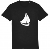 Small Sailboat T-Shirt - Black
