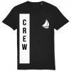 Crew + Sailboat Logo T-Shirt - Black
