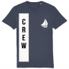 Crew + Sailboat Logo T-Shirt - India Ink Grey