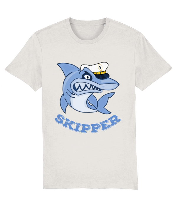 Shark Skipper T-Shirt - Vintage White