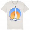 Sailing Yacht at Sunset T-Shirt - Vintage White