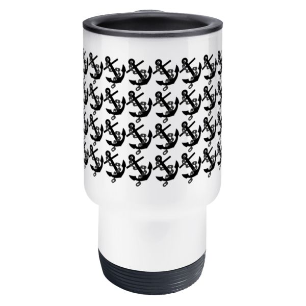 Anchors Travel Mug Front