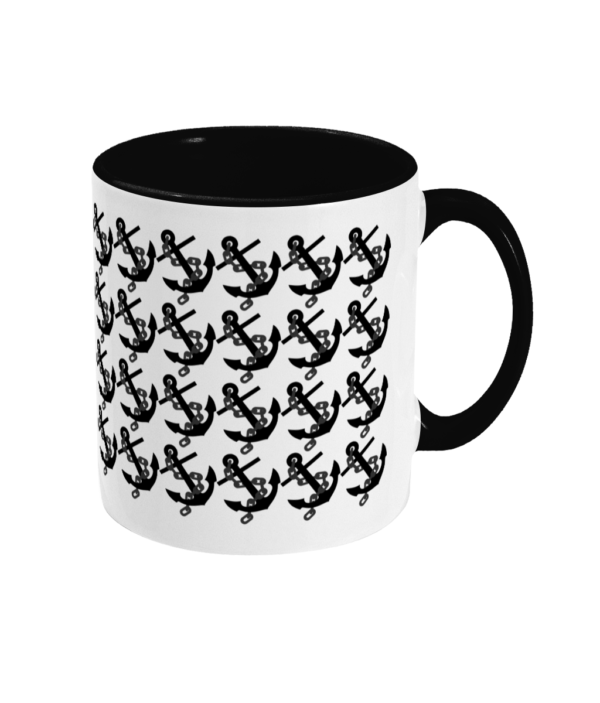 Anchors Two Toned Mug Black Right