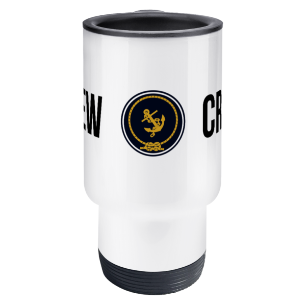 Crew & Anchor Logo Travel Mug Front