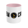 Crew & Anchor Logo Two Toned Mug Antique Pink Front