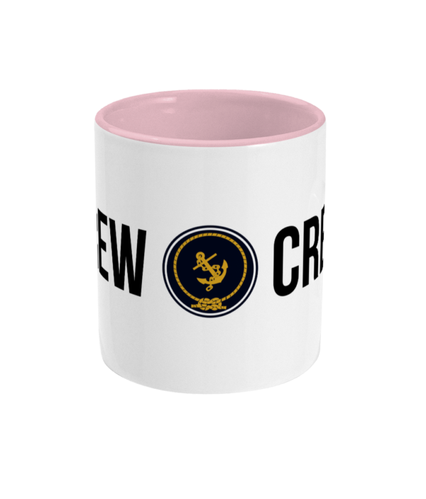 Crew & Anchor Logo Two Toned Mug Antique Pink Front