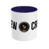 Crew & Anchor Logo Two Toned Mug Cobalt Blue Front