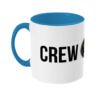 Crew & Anchor Logo Two Toned Mug Light Blue Left