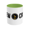 Crew & Anchor Logo Two Toned Mug Light Green Front