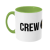 Crew & Anchor Logo Two Toned Mug Light Green Left