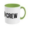 Crew & Anchor Logo Two Toned Mug Light Green Right