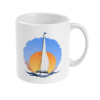 Sailing Yacht at Sunset 11oz Mug Right