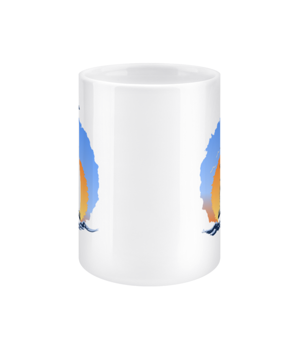 Sailing Yacht at Sunset 15oz Mug Front