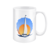 Sailing Yacht at Sunset 15oz Mug Right