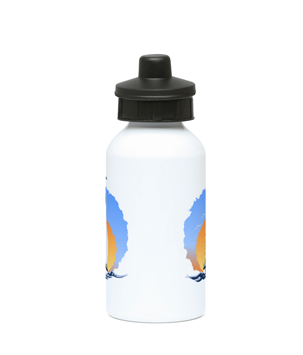 Sailing Yacht at Sunset 400ml Water Bottle Front