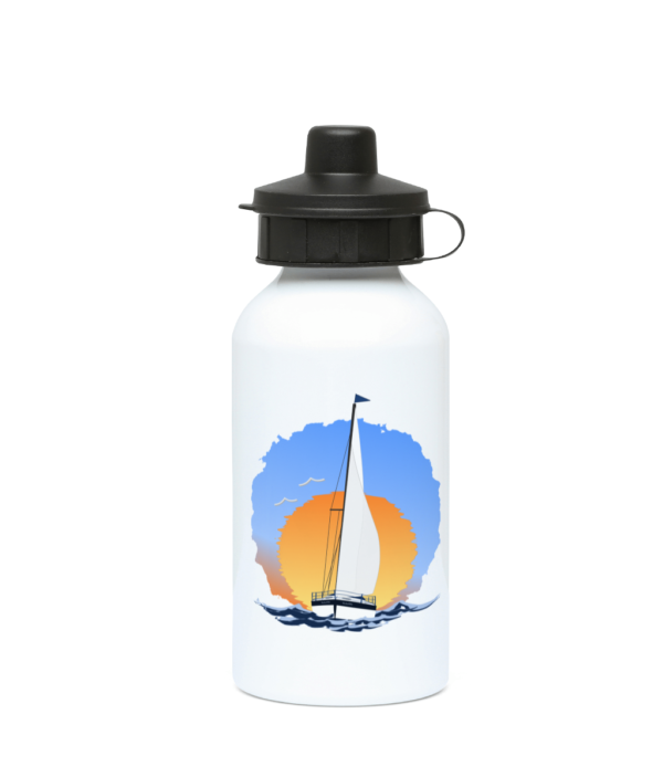 Sailing Yacht at Sunset 400ml Water Bottle Right