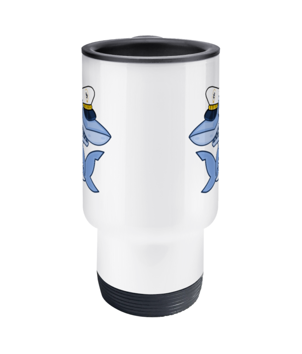 Shark Skipper Travel Mug Front