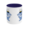 Shark Skipper Two Toned Mug Cobalt Blue Front