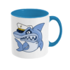 Shark Skipper Two Toned Mug Light Blue Right