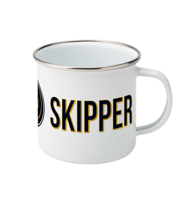 Skipper & Anchor Logo Enamel Mug Right