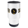 Skipper & Anchor Logo Travel Mug Front