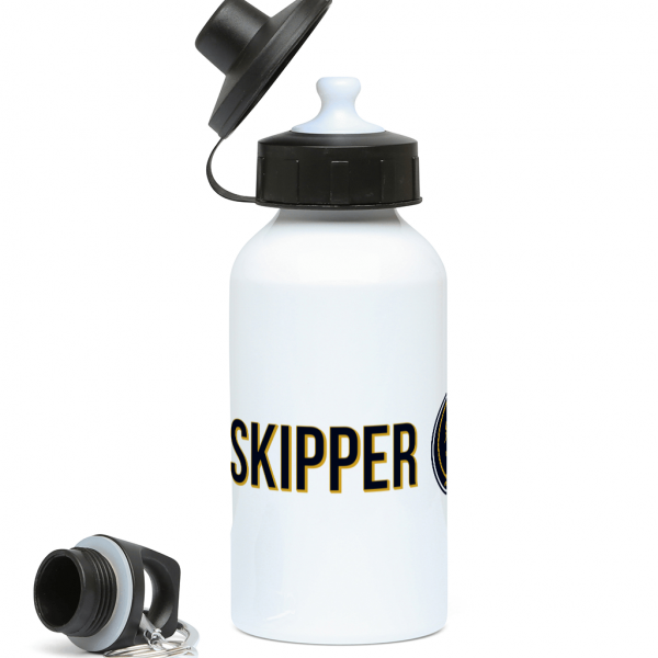 Skipper & Anchor Logo 400ml Water Bottle Left