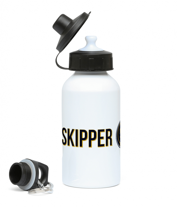 Skipper & Anchor Logo 400ml Water Bottle Left