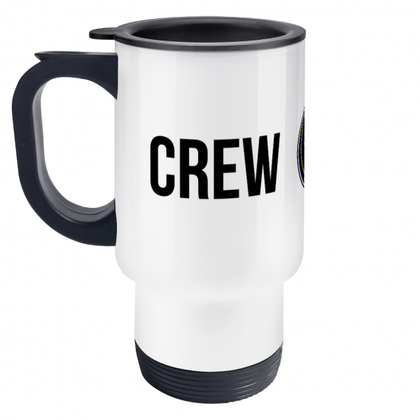 Crew & Anchor Logo Travel Mug Left