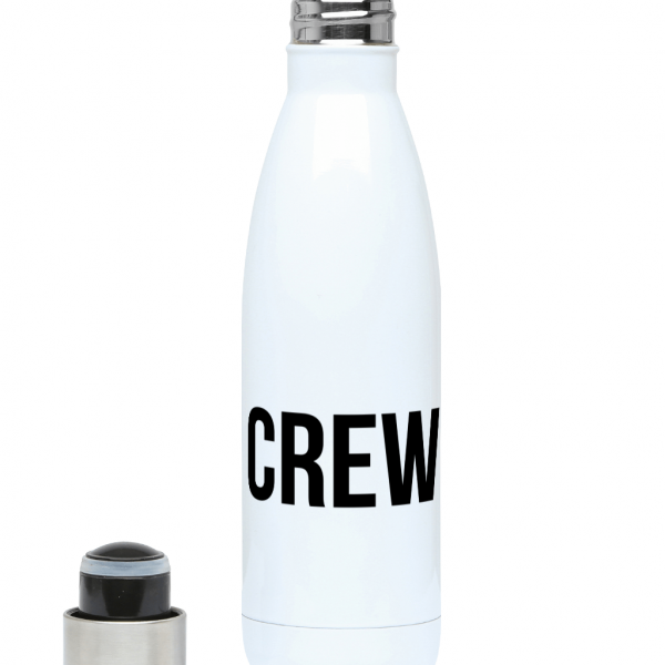 Crew & Anchor Logo 500ml Water Bottle Left