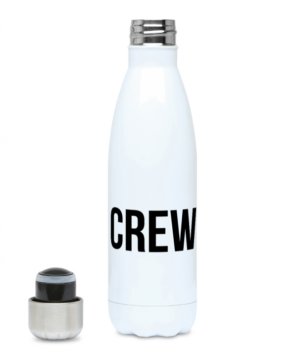 Crew & Anchor Logo 500ml Water Bottle Left