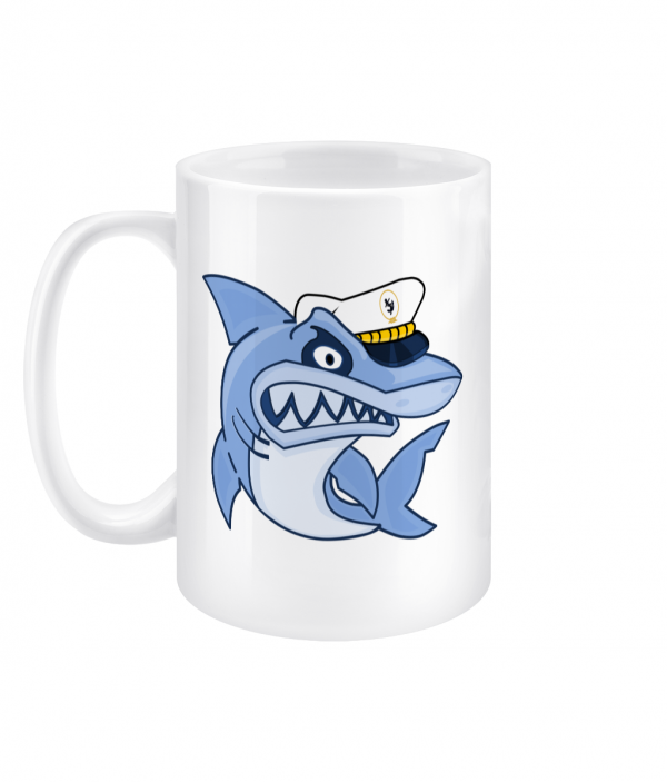 Shark Skipper 15oz Mug Left