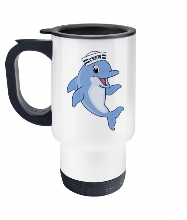 Dolphin Crew Travel Mug Left