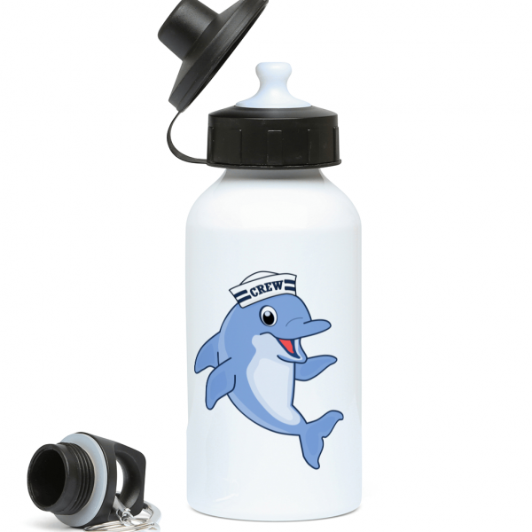 Dolphin Crew 400ml Water Bottle Left