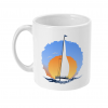 Sailing Yacht at Sunset 11oz Mug Left