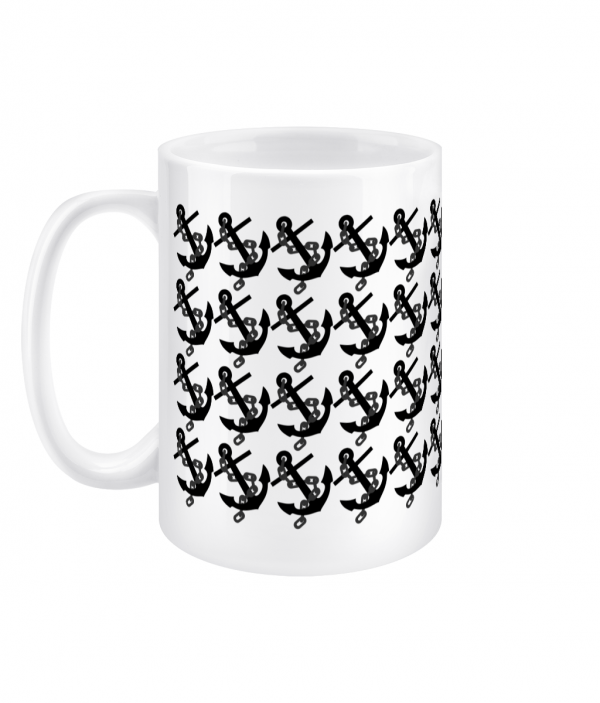 Anchors 15oz Mug Left