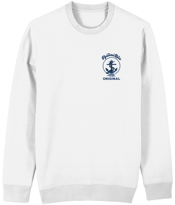 Nautical Bits Original Logo Changer Sweatshirt White