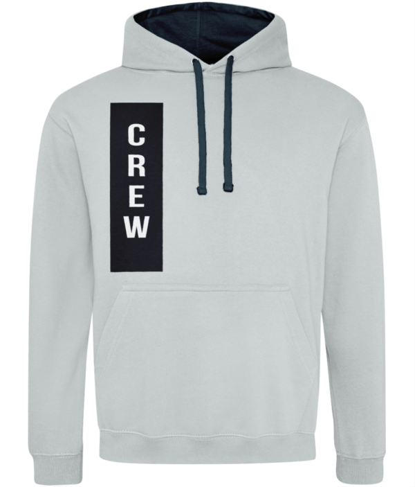 Crew Varsity Hoodie Heather Grey/French Navy