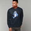 Dolphin Crew Hat Sweatshirt French Navy