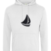 Sailing Boat College Hoodie Arctic White