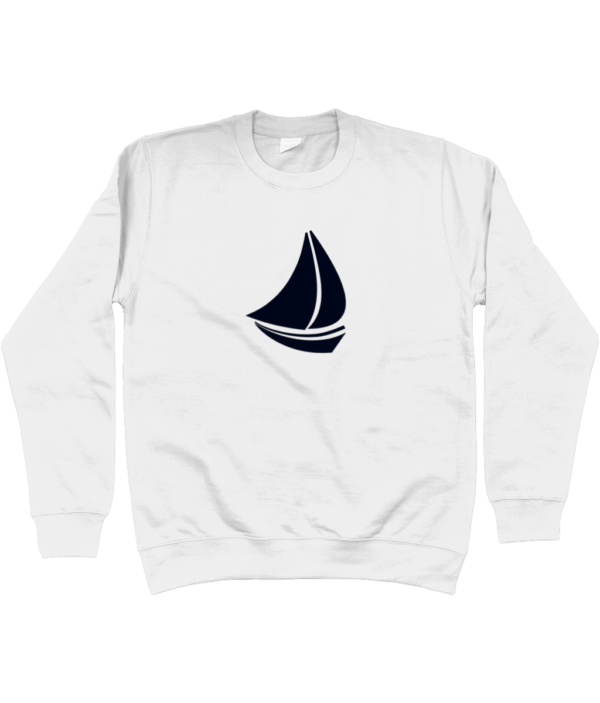 Sailing Boat Sweatshirt Arctic White