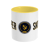 Skipper & Anchor Logo 11oz Two-tone Mug Yellow Front