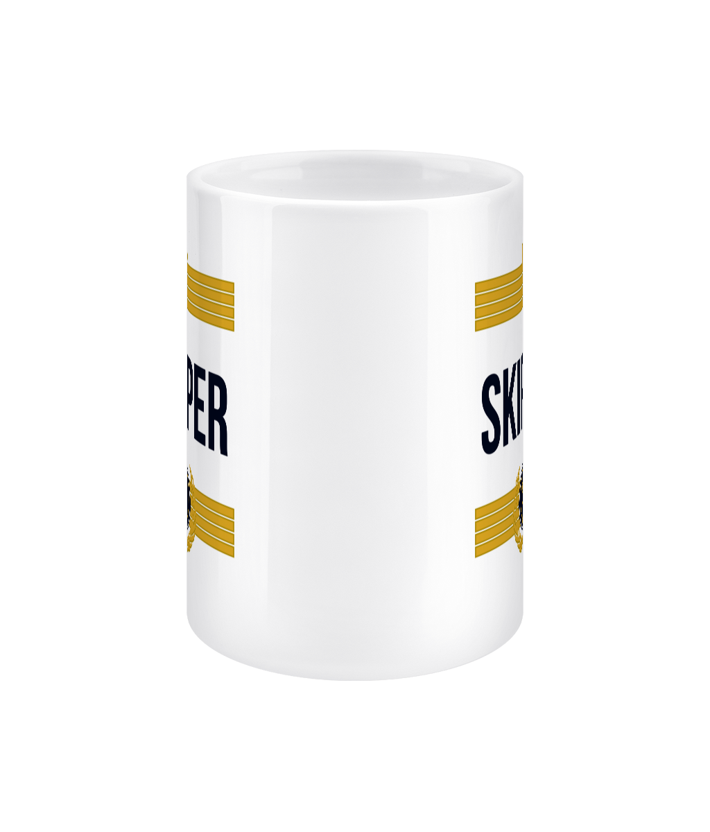 Skipper Stripes 15oz Mug Front