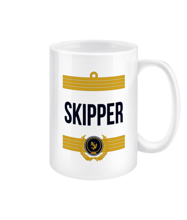 Skipper Stripes 15oz Mug Right