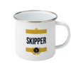 Skipper Stripes Enamel Mug Right