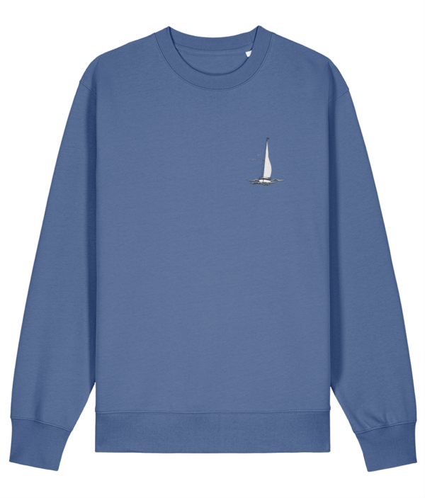 Sailing Yacht Logo Changer Sweatshirt Bright Blue