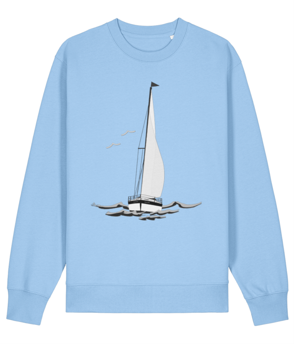 Sailing Yacht B&W Changer Sweatshirt Blue Soul