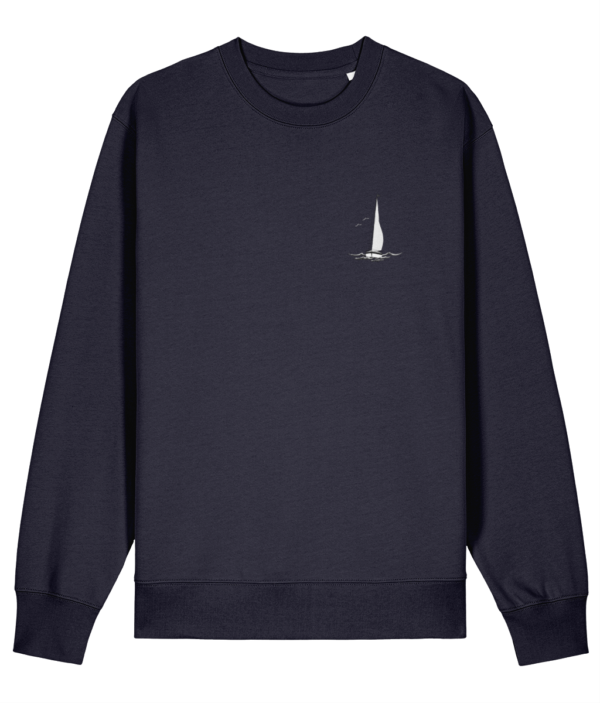 Sailing Yacht Logo Changer Sweatshirt French Navy