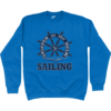 Skipper at the Helm Sailing Sweatshirt Sapphire Blue